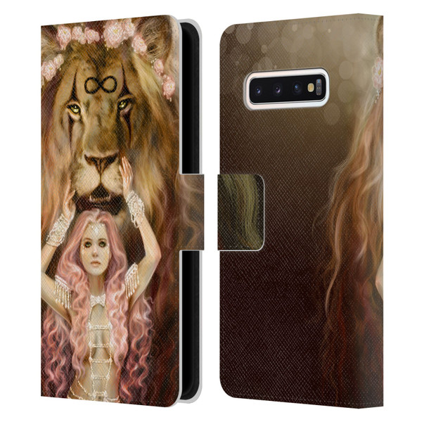 Selina Fenech Fantasy Strength Leather Book Wallet Case Cover For Samsung Galaxy S10