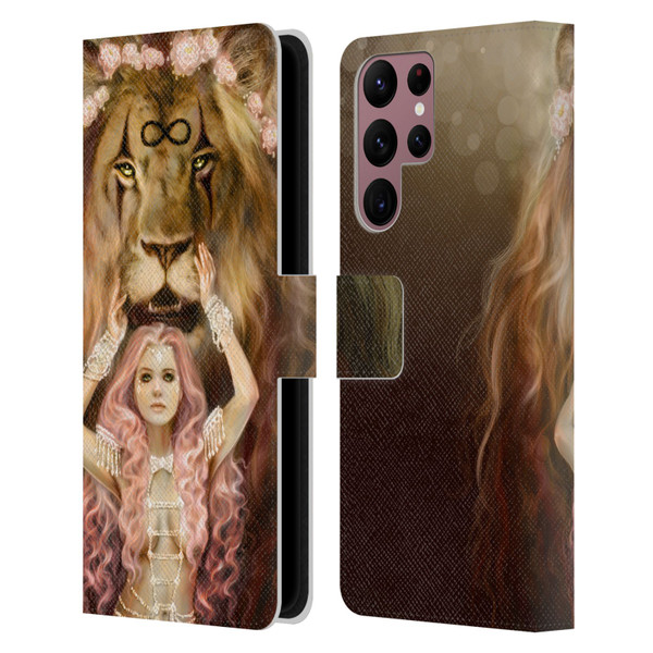 Selina Fenech Fantasy Strength Leather Book Wallet Case Cover For Samsung Galaxy S22 Ultra 5G