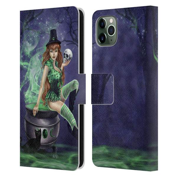 Selina Fenech Gothic Jinxed Leather Book Wallet Case Cover For Apple iPhone 11 Pro Max