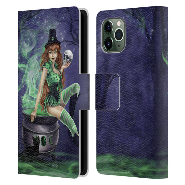 Selina Fenech Gothic Jinxed Leather Book Wallet Case Cover For Apple iPhone 11 Pro