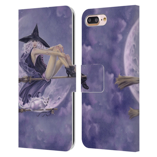 Selina Fenech Gothic Bewitched Leather Book Wallet Case Cover For Apple iPhone 7 Plus / iPhone 8 Plus