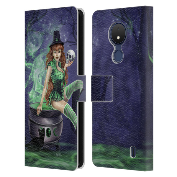 Selina Fenech Gothic Jinxed Leather Book Wallet Case Cover For Nokia C21