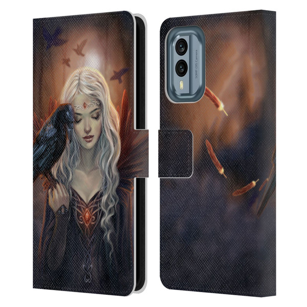 Selina Fenech Gothic Ravenkin Leather Book Wallet Case Cover For Nokia X30