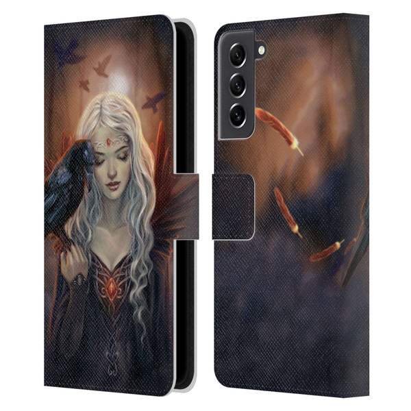 Selina Fenech Gothic Ravenkin Leather Book Wallet Case Cover For Samsung Galaxy S21 FE 5G
