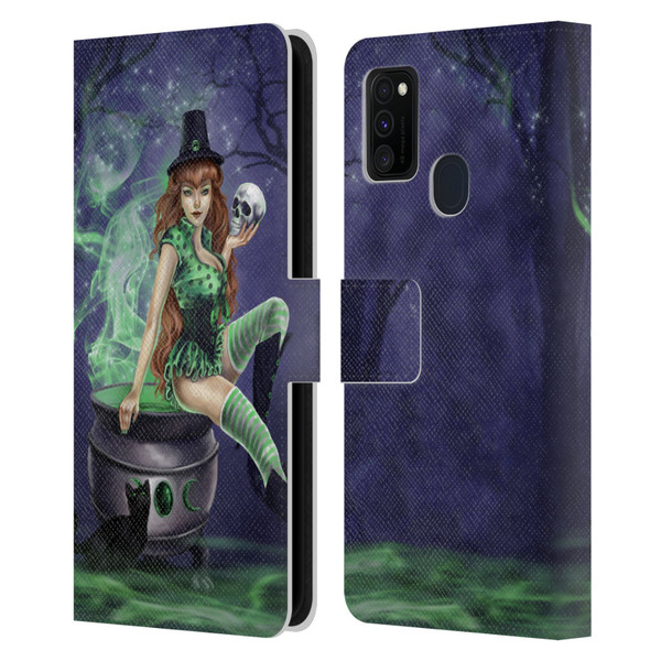 Selina Fenech Gothic Jinxed Leather Book Wallet Case Cover For Samsung Galaxy M30s (2019)/M21 (2020)
