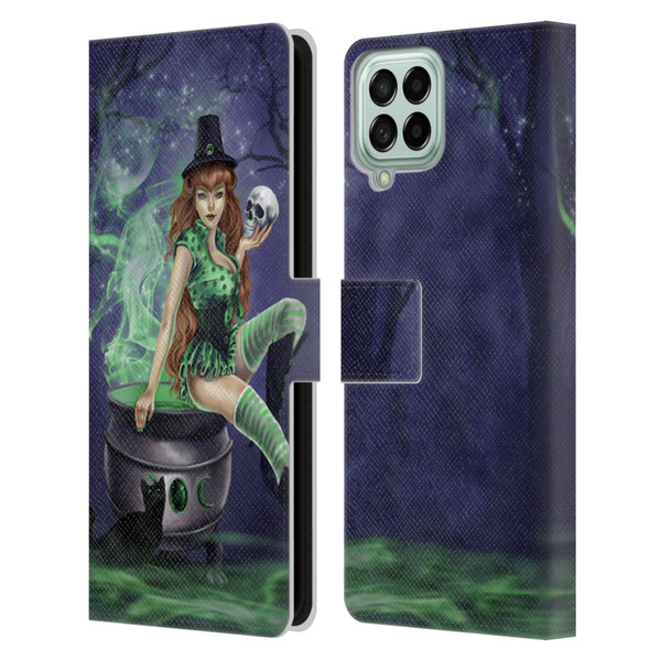 Selina Fenech Gothic Jinxed Leather Book Wallet Case Cover For Samsung Galaxy M33 (2022)
