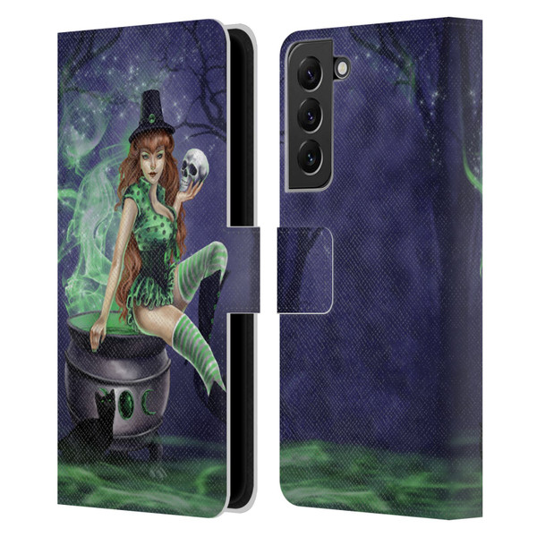 Selina Fenech Gothic Jinxed Leather Book Wallet Case Cover For Samsung Galaxy S22+ 5G