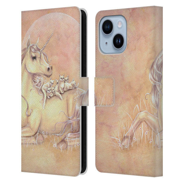 Selina Fenech Unicorns Purrfect Friends Leather Book Wallet Case Cover For Apple iPhone 14 Plus