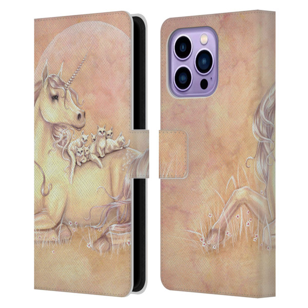 Selina Fenech Unicorns Purrfect Friends Leather Book Wallet Case Cover For Apple iPhone 14 Pro Max