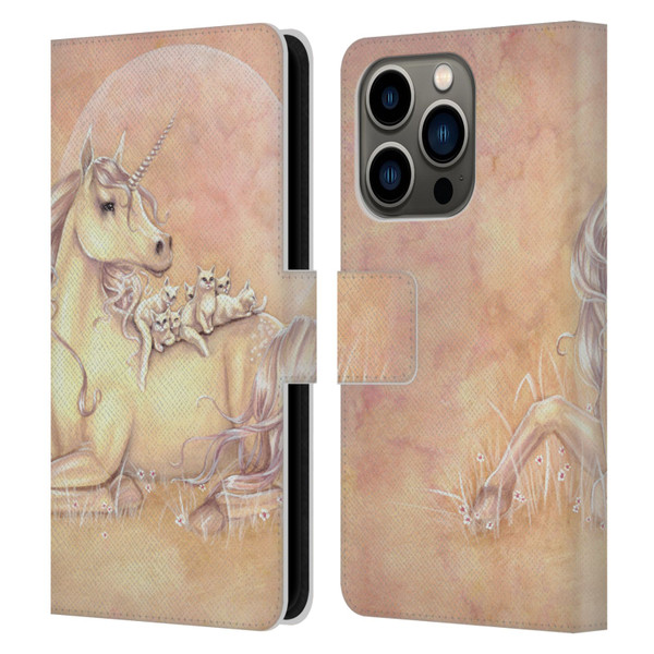 Selina Fenech Unicorns Purrfect Friends Leather Book Wallet Case Cover For Apple iPhone 14 Pro