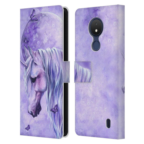 Selina Fenech Unicorns Moonlit Magic Leather Book Wallet Case Cover For Nokia C21