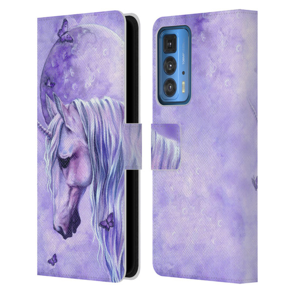 Selina Fenech Unicorns Moonlit Magic Leather Book Wallet Case Cover For Motorola Edge 20 Pro