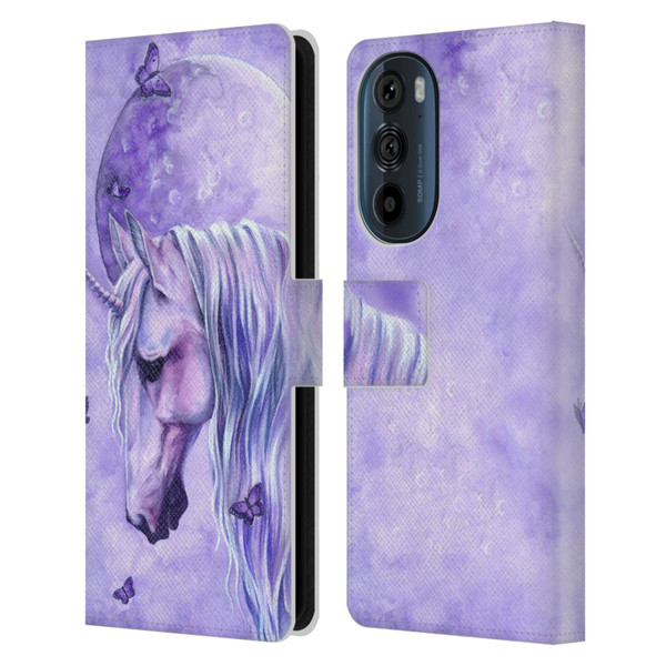 Selina Fenech Unicorns Moonlit Magic Leather Book Wallet Case Cover For Motorola Edge 30