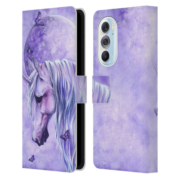 Selina Fenech Unicorns Moonlit Magic Leather Book Wallet Case Cover For Motorola Edge X30