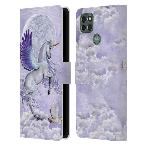 Selina Fenech Unicorns Moonshine Leather Book Wallet Case Cover For Motorola Moto G9 Power