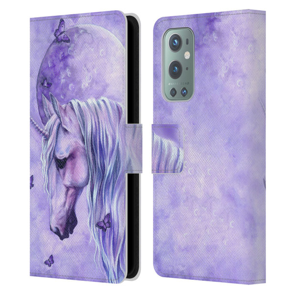 Selina Fenech Unicorns Moonlit Magic Leather Book Wallet Case Cover For OnePlus 9