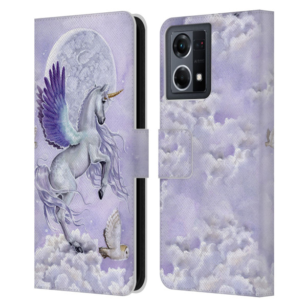 Selina Fenech Unicorns Moonshine Leather Book Wallet Case Cover For OPPO Reno8 4G