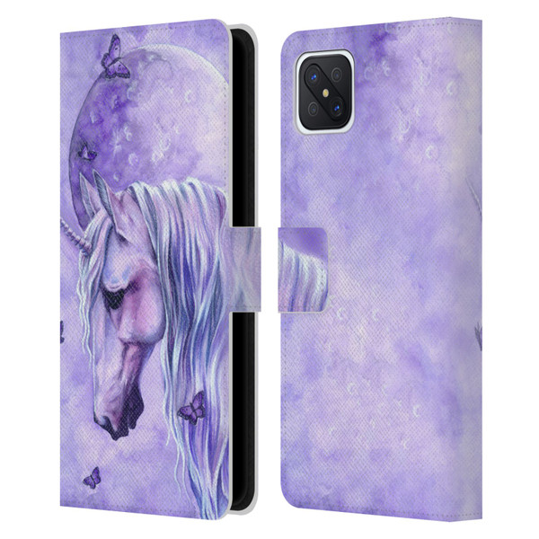 Selina Fenech Unicorns Moonlit Magic Leather Book Wallet Case Cover For OPPO Reno4 Z 5G