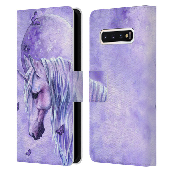 Selina Fenech Unicorns Moonlit Magic Leather Book Wallet Case Cover For Samsung Galaxy S10