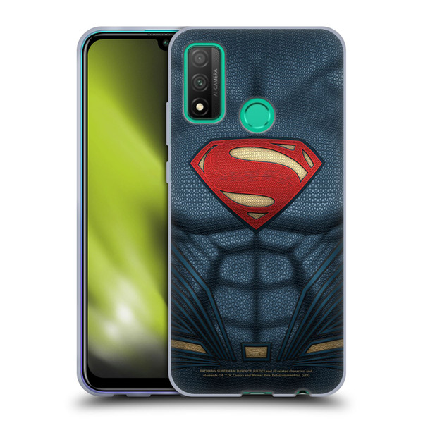 Batman V Superman: Dawn of Justice Graphics Superman Costume Soft Gel Case for Huawei P Smart (2020)