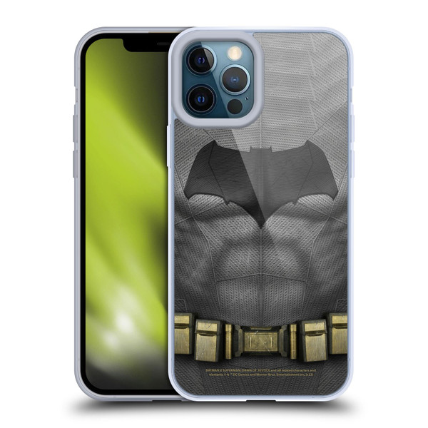 Batman V Superman: Dawn of Justice Graphics Batman Costume Soft Gel Case for Apple iPhone 12 Pro Max