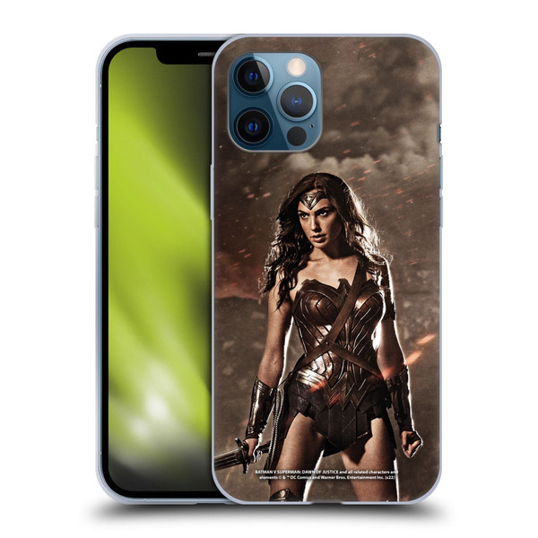 Batman V Superman: Dawn of Justice Graphics Wonder Woman Soft Gel Case for Apple iPhone 12 Pro Max