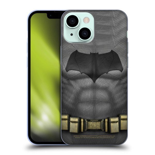 Batman V Superman: Dawn of Justice Graphics Batman Costume Soft Gel Case for Apple iPhone 13 Mini