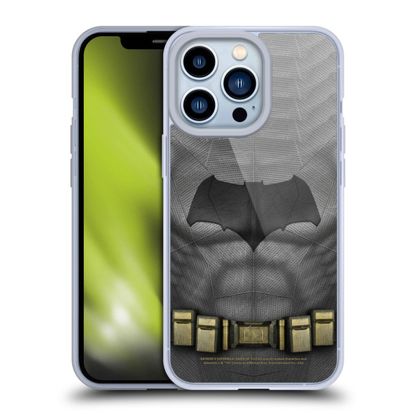 Batman V Superman: Dawn of Justice Graphics Batman Costume Soft Gel Case for Apple iPhone 13 Pro