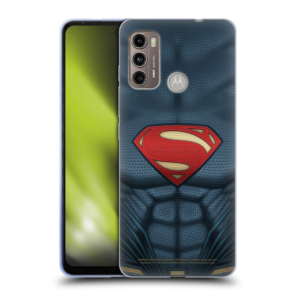 Batman V Superman: Dawn of Justice Graphics Superman Costume Soft Gel Case for Motorola Moto G60 / Moto G40 Fusion