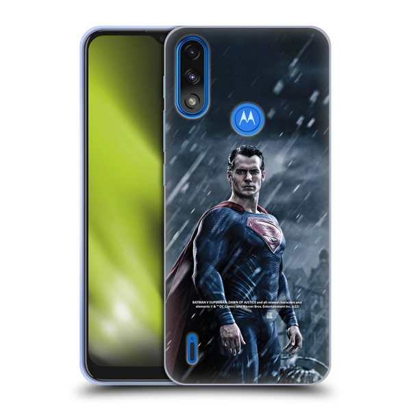 Batman V Superman: Dawn of Justice Graphics Superman Soft Gel Case for Motorola Moto E7 Power / Moto E7i Power