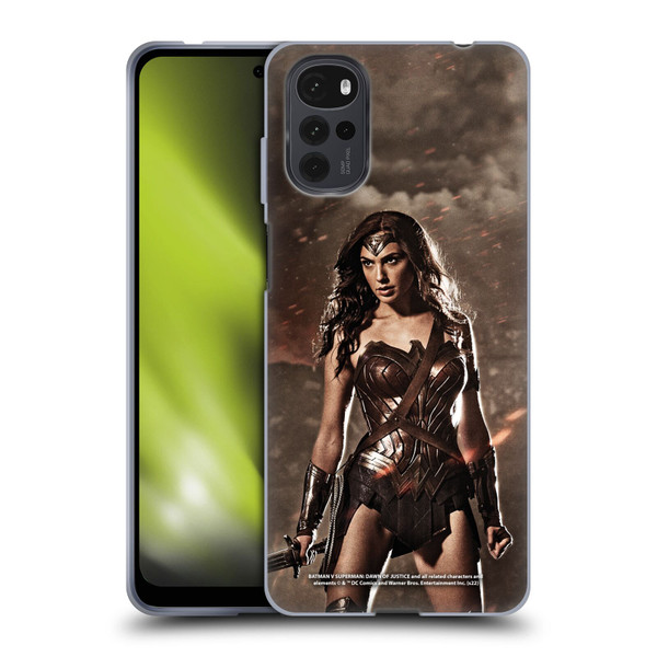 Batman V Superman: Dawn of Justice Graphics Wonder Woman Soft Gel Case for Motorola Moto G22