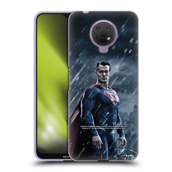 Batman V Superman: Dawn of Justice Graphics Superman Soft Gel Case for Nokia G10