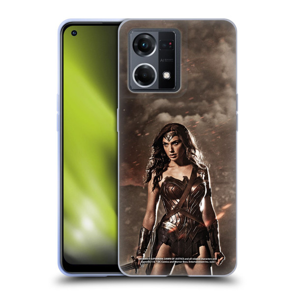 Batman V Superman: Dawn of Justice Graphics Wonder Woman Soft Gel Case for OPPO Reno8 4G