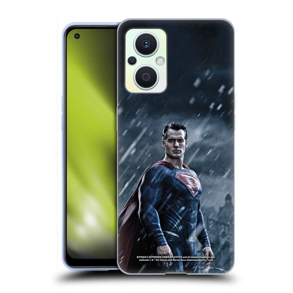 Batman V Superman: Dawn of Justice Graphics Superman Soft Gel Case for OPPO Reno8 Lite