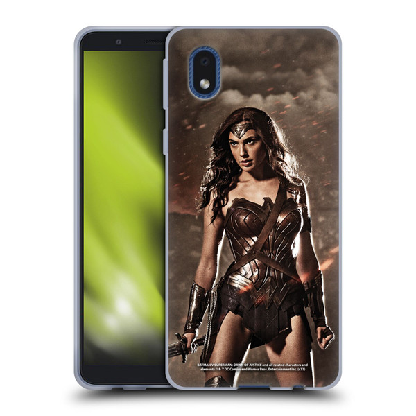 Batman V Superman: Dawn of Justice Graphics Wonder Woman Soft Gel Case for Samsung Galaxy A01 Core (2020)