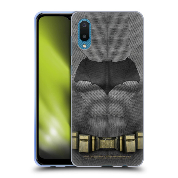 Batman V Superman: Dawn of Justice Graphics Batman Costume Soft Gel Case for Samsung Galaxy A02/M02 (2021)
