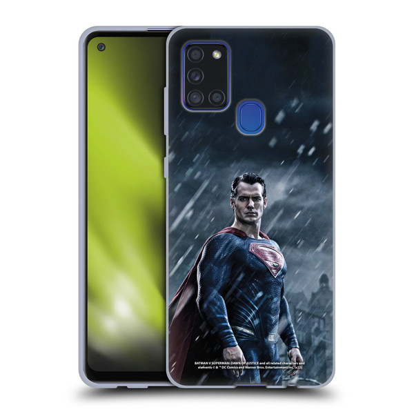 Batman V Superman: Dawn of Justice Graphics Superman Soft Gel Case for Samsung Galaxy A21s (2020)