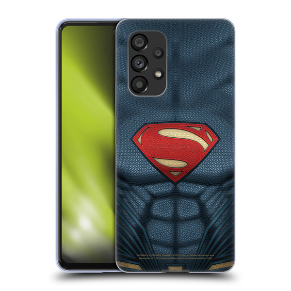 Batman V Superman: Dawn of Justice Graphics Superman Costume Soft Gel Case for Samsung Galaxy A53 5G (2022)