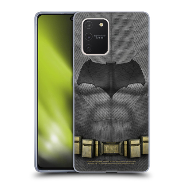 Batman V Superman: Dawn of Justice Graphics Batman Costume Soft Gel Case for Samsung Galaxy S10 Lite