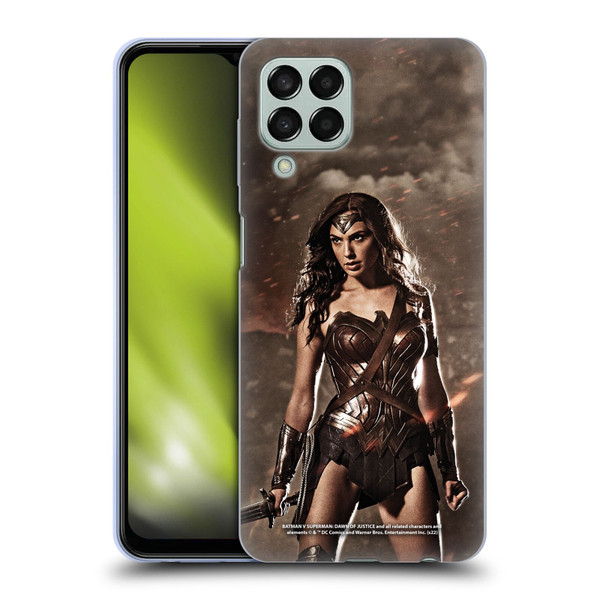 Batman V Superman: Dawn of Justice Graphics Wonder Woman Soft Gel Case for Samsung Galaxy M33 (2022)