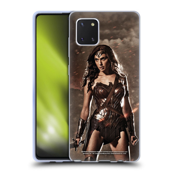 Batman V Superman: Dawn of Justice Graphics Wonder Woman Soft Gel Case for Samsung Galaxy Note10 Lite