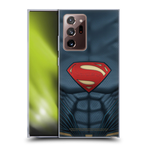 Batman V Superman: Dawn of Justice Graphics Superman Costume Soft Gel Case for Samsung Galaxy Note20 Ultra / 5G