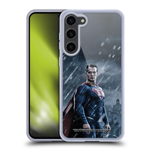 Batman V Superman: Dawn of Justice Graphics Superman Soft Gel Case for Samsung Galaxy S23+ 5G
