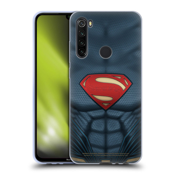 Batman V Superman: Dawn of Justice Graphics Superman Costume Soft Gel Case for Xiaomi Redmi Note 8T