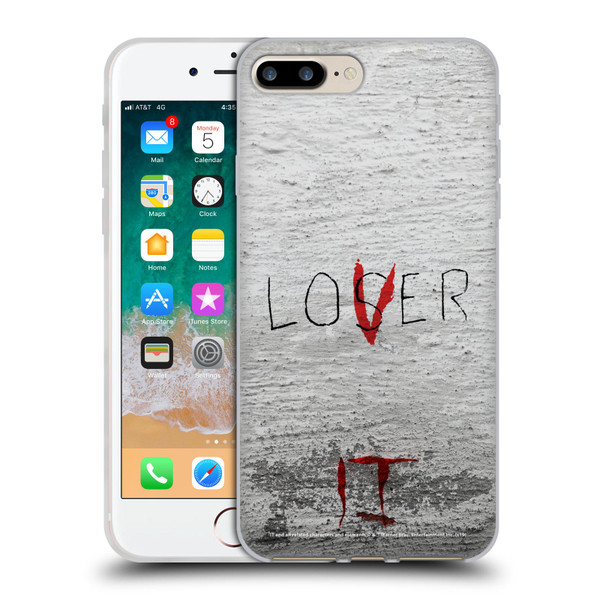 IT Movie Graphics Loser Soft Gel Case for Apple iPhone 7 Plus / iPhone 8 Plus & MagSafe