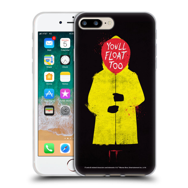 IT Movie Graphics You'll Float Too Soft Gel Case for Apple iPhone 7 Plus / iPhone 8 Plus & MagSafe