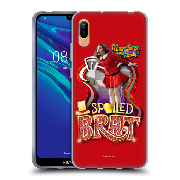 Willy Wonka and the Chocolate Factory Graphics Veruca Salt Soft Gel Case for Huawei Y6 Pro (2019)