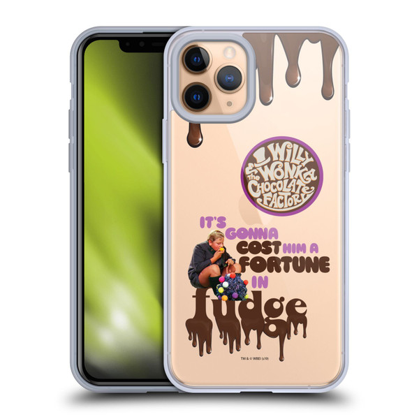Willy Wonka and the Chocolate Factory Graphics Augustus Gloop Soft Gel Case for Apple iPhone 11 Pro