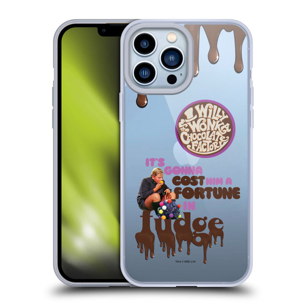 Willy Wonka and the Chocolate Factory Graphics Augustus Gloop Soft Gel Case for Apple iPhone 13 Pro Max