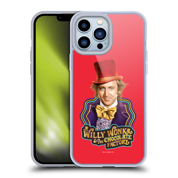 Willy Wonka and the Chocolate Factory Graphics Gene Wilder Soft Gel Case for Apple iPhone 13 Pro Max